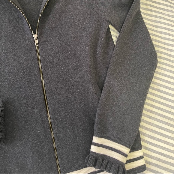 Ruffle Trim Track Jacket sz S - Picture 15 of 16